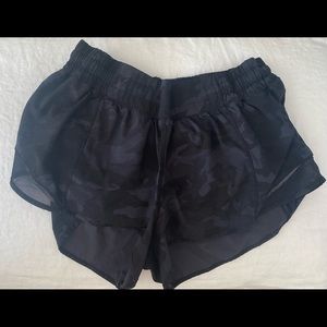LULULEMON CAMO RUNNING SHORTS